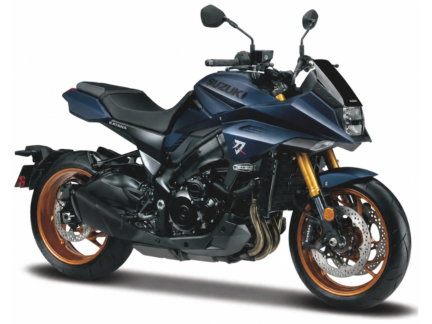 Suzuki Katana 2024 Dark Blue 1:18 Scale Diecast Model Motorcycle – Maisto-Maisto-Diecast Model Centre