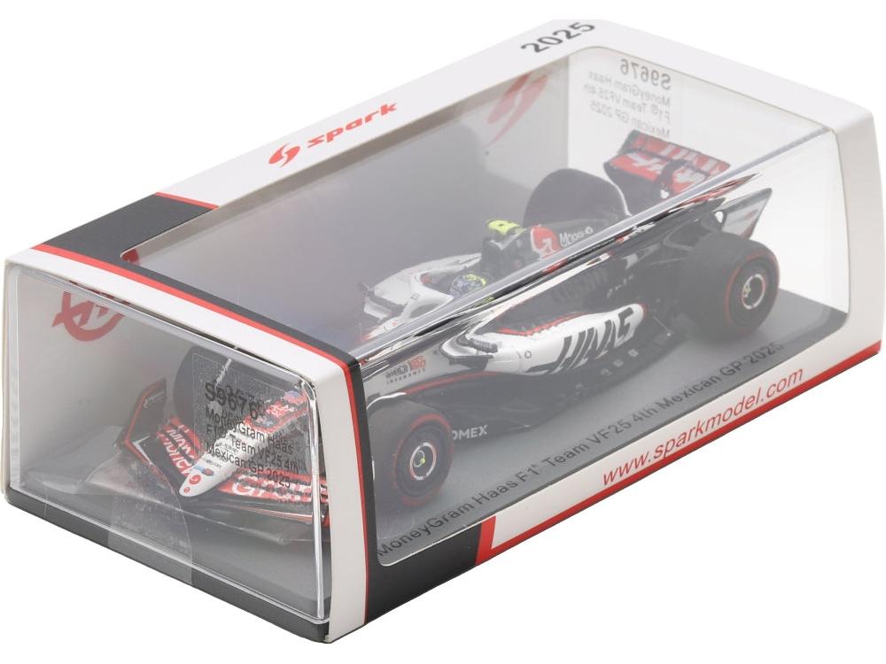 TGR Haas F1 Team VF-26 #87 4th Mexican GP 2026 Ollie Bearman w/Pit Board 1:43 Scale Resin Car – Spark-Spark-Diecast Model Centre
