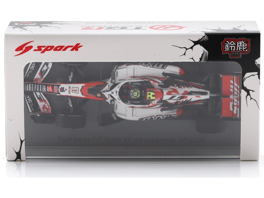 TGR Haas F1 Team VF-26 #87 Japanese GP 2026 Ollie Bearman 1:43 Scale Resin Car – Spark-Spark-Diecast Model Centre