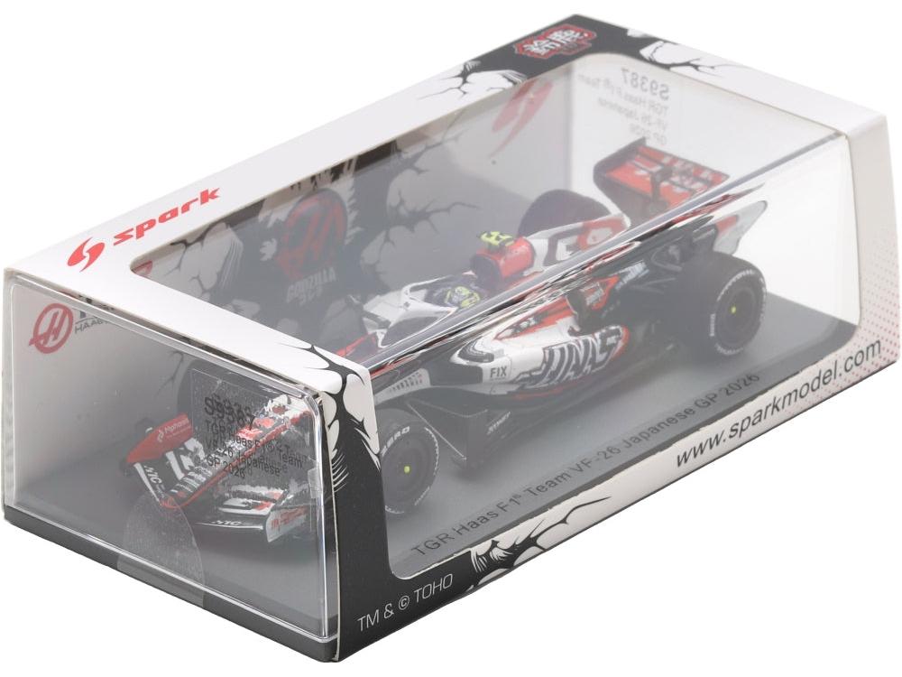 TGR Haas F1 Team VF-26 #87 Japanese GP 2026 Ollie Bearman 1:43 Scale Resin Car – Spark-Spark-Diecast Model Centre