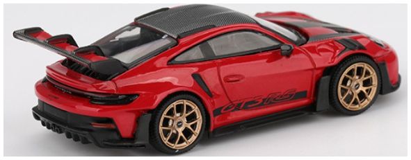 Porsche 911 (992) GT3 RS Weissach Package Guards Red (LHD) 1:64 Scale Diecast Model Car – MINI GT
