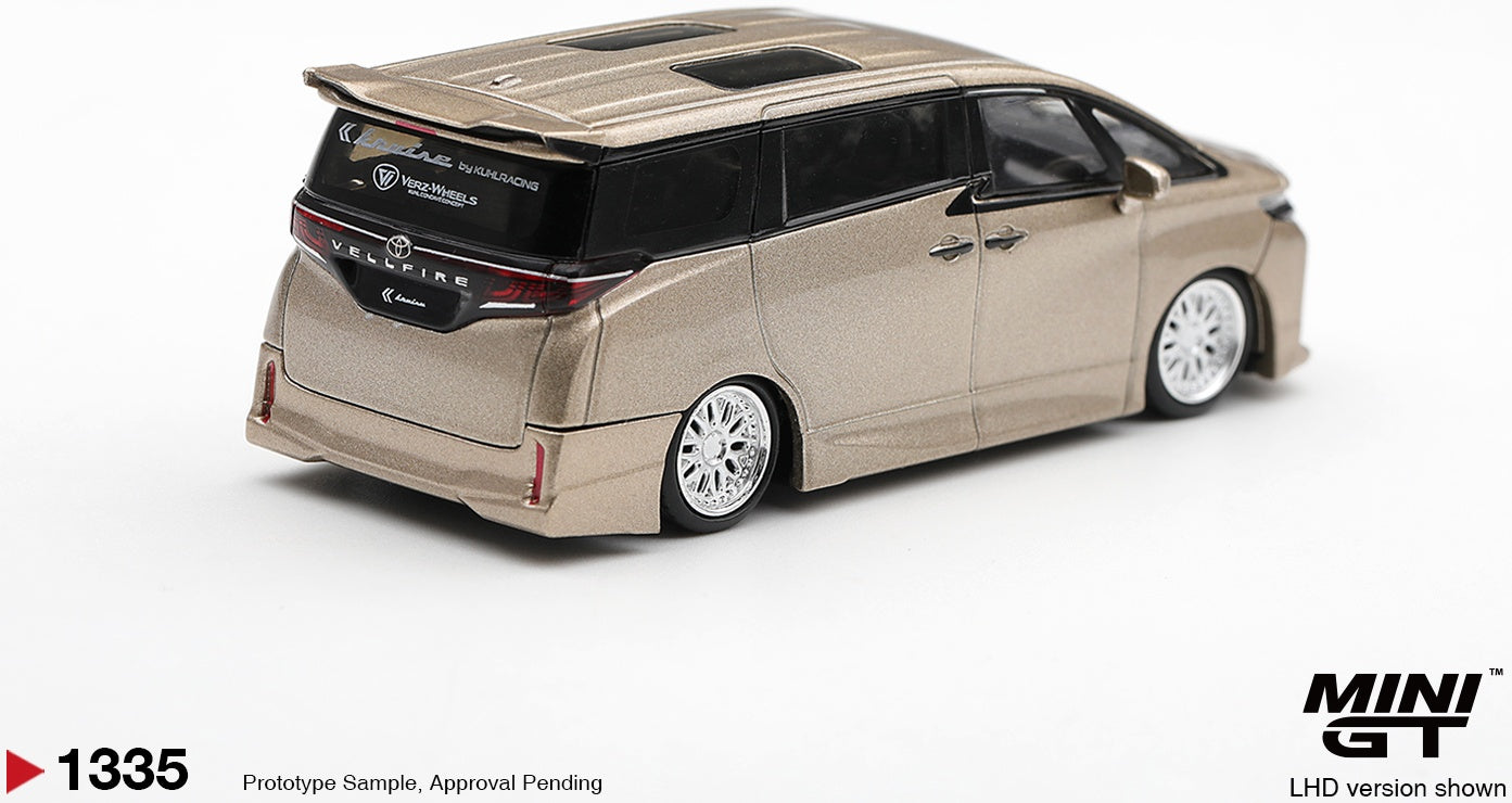 Toyota Vellfire 40 Kuhl Gold Metallic LHD 1:64 Scale Diecast MPV – MINI GT