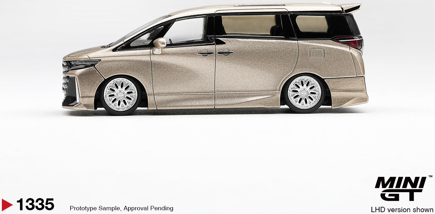 Toyota Vellfire 40 Kuhl Gold Metallic LHD 1:64 Scale Diecast MPV – MINI GT