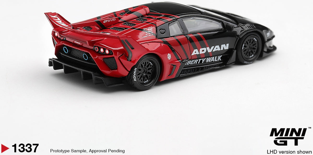 Lamborghini LB-Silhouette Works Murcielago GT EVO Advan (RHD) 1:64 Scale Diecast Car – MINI GT