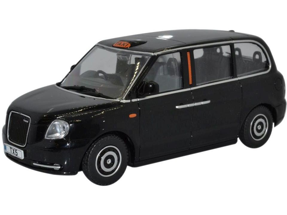 TX5 Taxi Black 1:43 Scale Diecast Car – Oxford Diecast-Oxford Diecast-Diecast Model Centre
