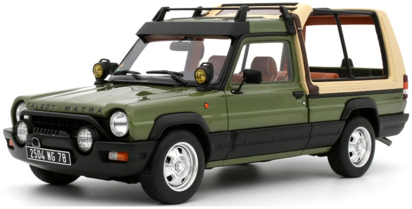 Talbot Matra Rancho Decouvrable 1981 Green 1:18 Scale OttOmobile Resin Model-OttOmobile-Diecast Model Centre