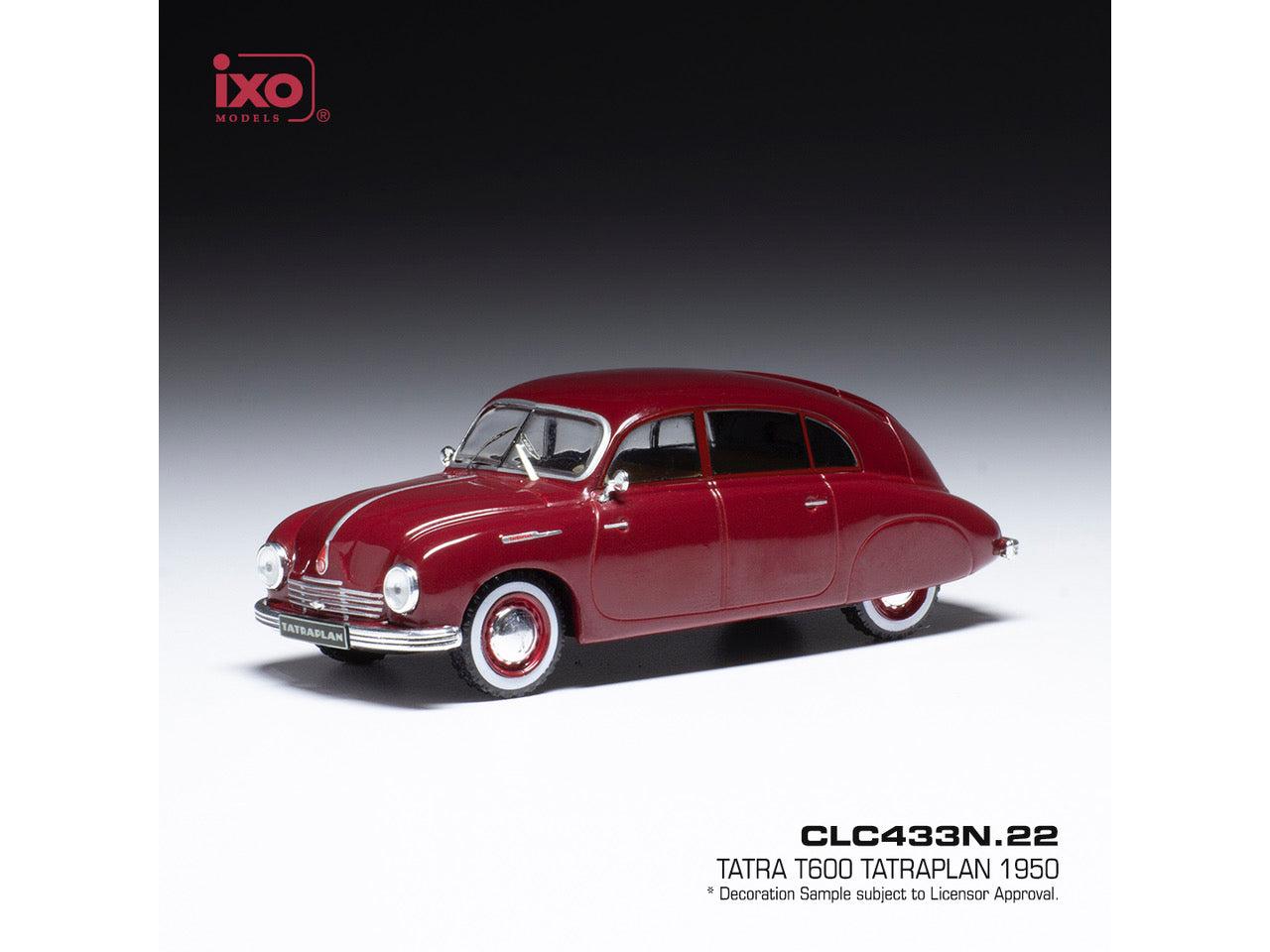 Tatra T600 Red 1950 1:43 Scale IXO Diecast Model Car-IXO-Diecast Model Centre