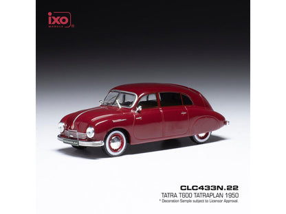 Tatra T600 Red 1950 1:43 Scale IXO Diecast Model Car-IXO-Diecast Model Centre