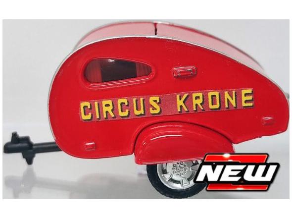 Teardrop Caravan 1950 Circus Krone 1:43 Scale Diecast | Cararama