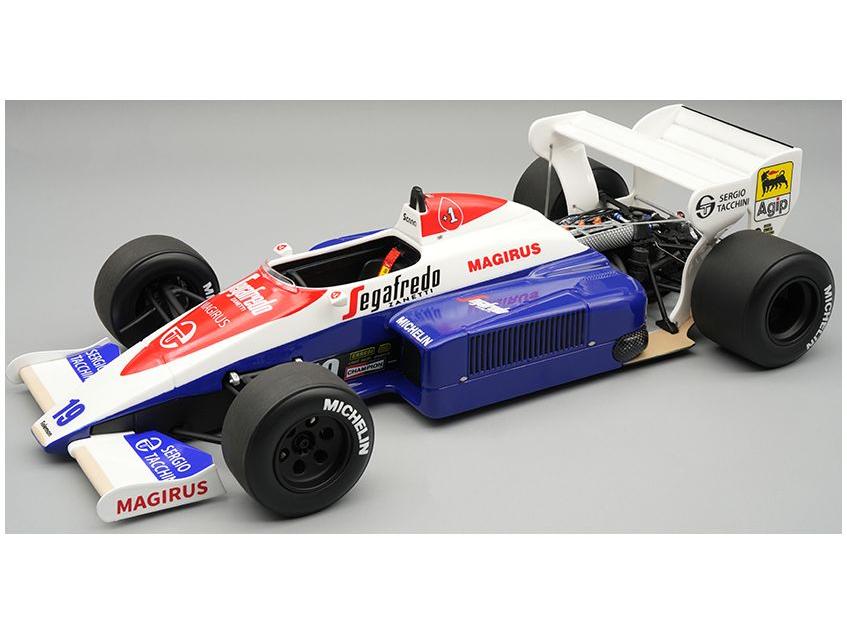 Toleman TG184 #19 F1 British GP 1984 Ayrton Senna 1:18 Scale Resin Car – Tecnomodel-Tecnomodel-Diecast Model Centre