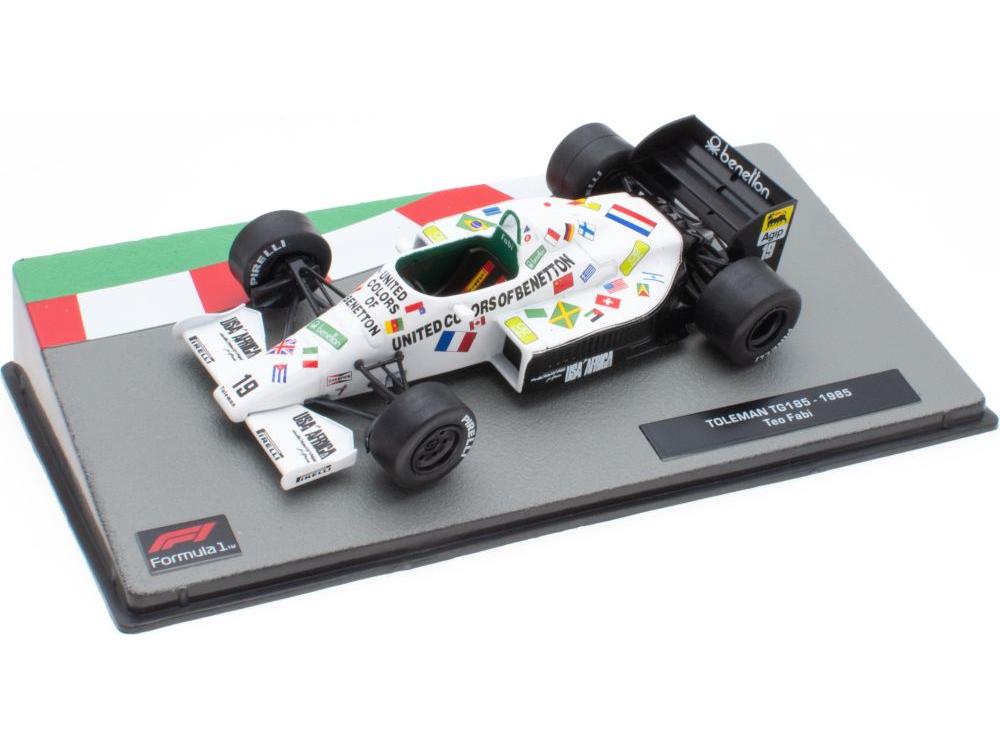 Toleman TG185 #19 F1 1985 Teo Fabi 1:43 Scale Diecast Model