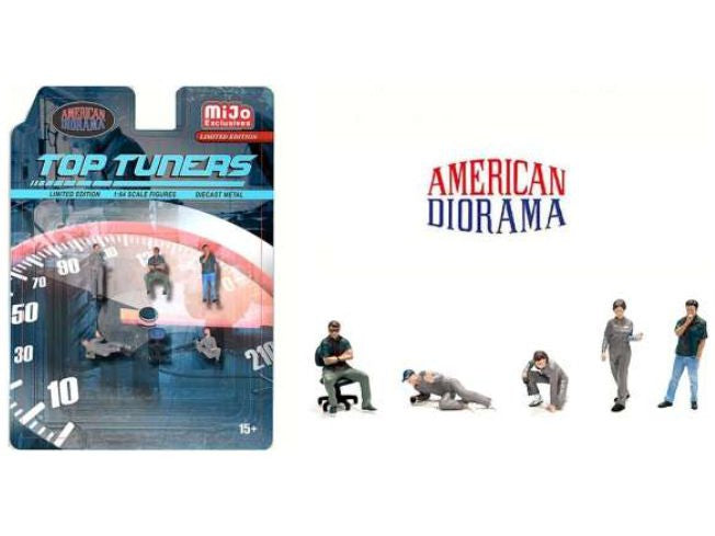 Top Tuners Set - 1:64 Scale Model Figures-American Diorama-Diecast Model Centre