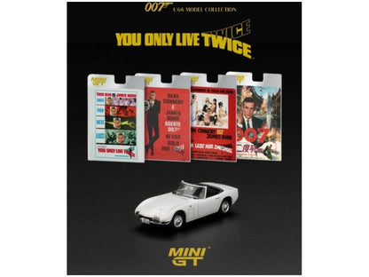 Toyota 2000GT Roadtser You Only Live Twice (RHD) English Blister Packaging 1:64 Scale MINI GT Diecast Model Car-MINI GT-Diecast Model Centre