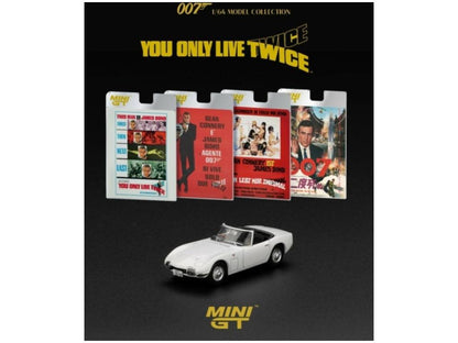 Toyota 2000GT Roadtser You Only Live Twice (RHD) German Blister Packaging 1:64 Scale MINI GT Diecast Model Car-MINI GT-Diecast Model Centre
