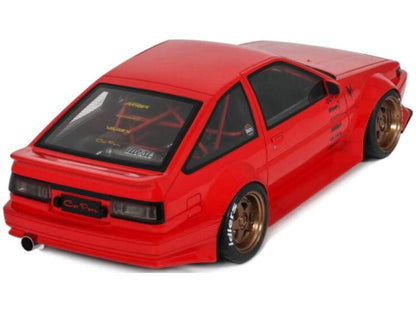 Toyota AE86 Sprinter Trueno Widebody Ferrari Rosso Corsa 1986 1:18 Scale Resin Model Car – OttOmobile-OttOmobile-Diecast Model Centre