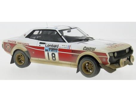 Toyota Celica 2000 GT (RA21) #18 J-L.Therier/M.Vial RAC Rally 1977 - Dirty version 1:18 Scale Diecast Model-IXO-Diecast Model Centre