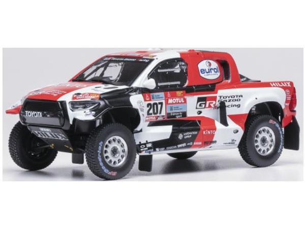 Toyota GR DKR Hilux Evo T1+ Rally Dakar 2022 #207 G.de Villiers/D.Murphy 1:43 Scale IXO Diecast Model Car-IXO-Diecast Model Centre