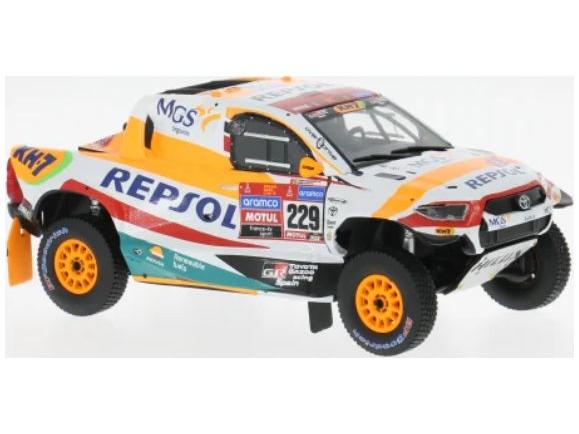 Toyota GR DKR Hilux Evo T1+ Rally Dakar 2023 #229 I.E.Pujol/J.Valcarcel 1:43 Scale IXO Diecast Model Car-IXO-Diecast Model Centre