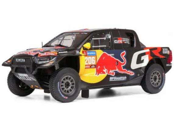 Toyota GR DKR Hilux Evo T1U Rally Dakar 2024 #206 L.Moraes/A.Monleon 1:18 Scale IXO Diecast Model Car-IXO-Diecast Model Centre