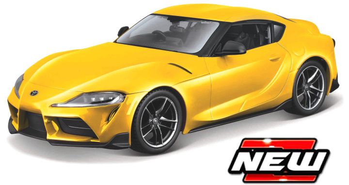 Toyota GR Supra 2022 Yellow Metal Kit 1:24 Scale Maisto-Maisto-Diecast Model Centre