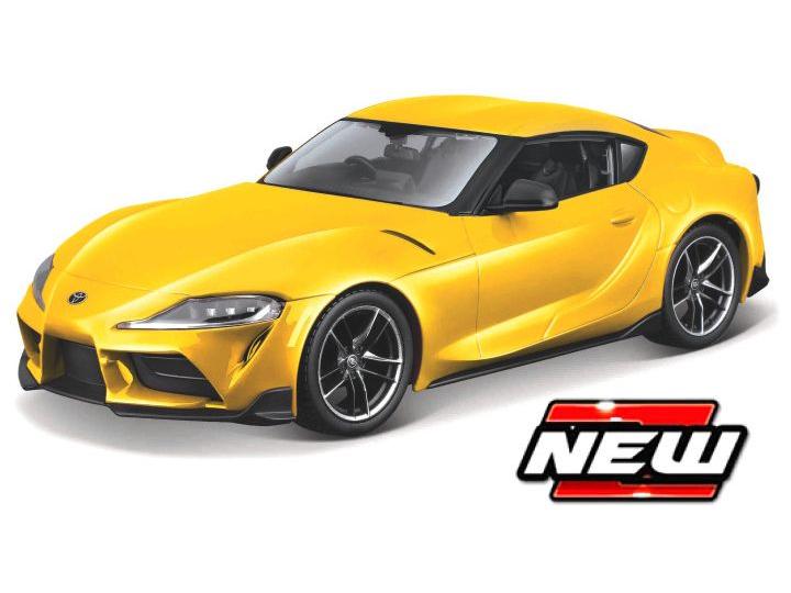 Toyota GR Supra 2022 Yellow Metal Kit 1:24 Scale Maisto-Maisto-Diecast Model Centre