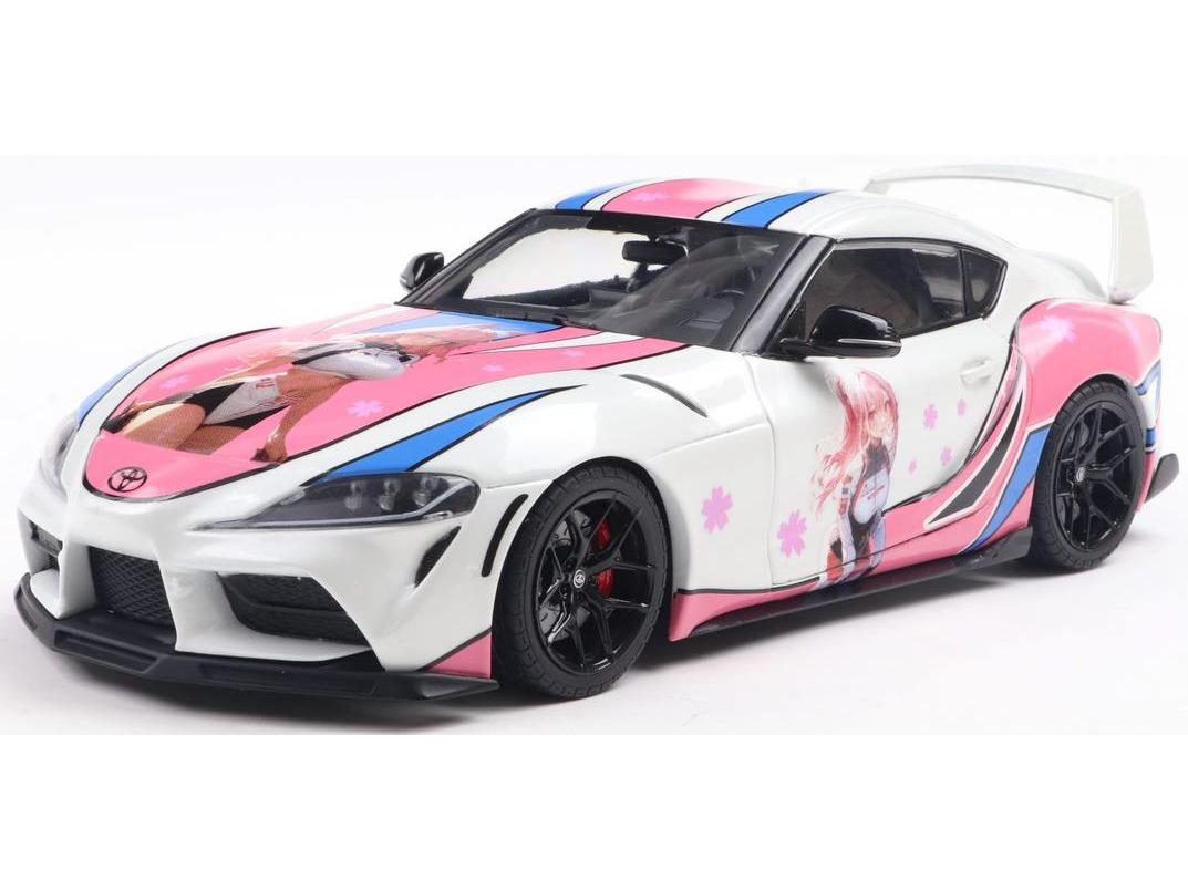 Toyota GR Supra 2024 Solido Works Itasha White 1:18 Scale Solido Diecast Model-Solido-Diecast Model Centre