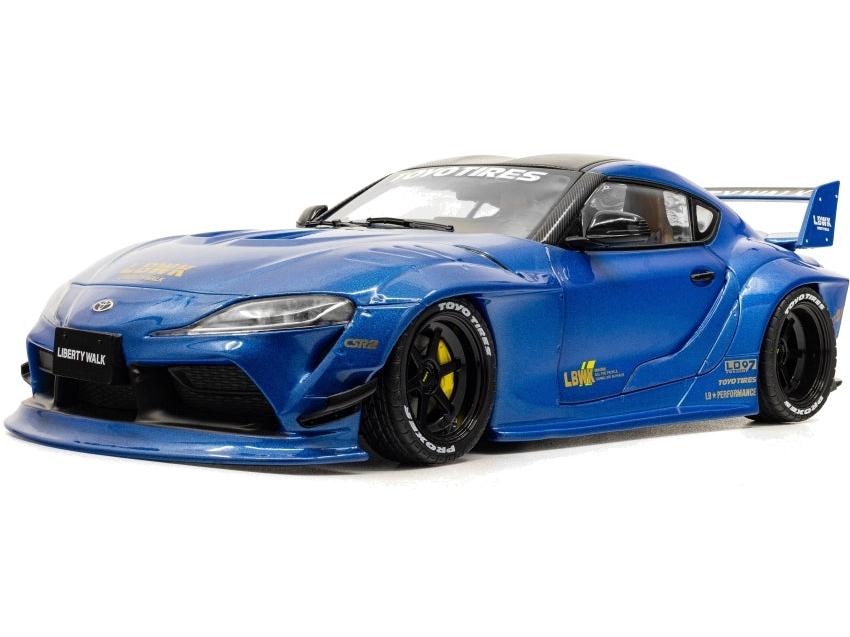 Toyota GR Supra Liberty Walk Body Kit Blue Metallic 2025 1:18 Scale Diecast Model Car – Solido-Solido-Diecast Model Centre