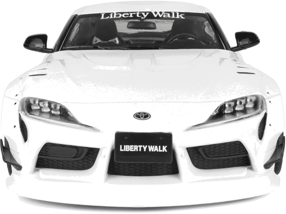Toyota GR Supra Liberty Walk Body Kit White Pink 2025 1:18 Scale Diecast Model Car – Solido-Solido-Diecast Model Centre