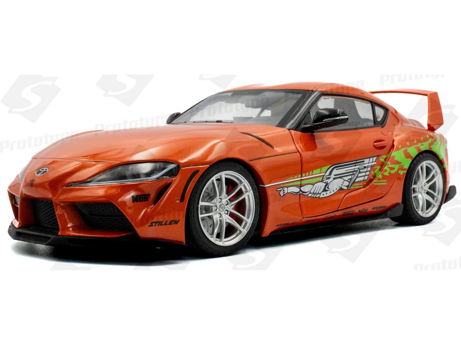 Toyota GR Supra Tribute 2024 Orange 1:18 Scale Solido Diecast Model-Solido-Diecast Model Centre