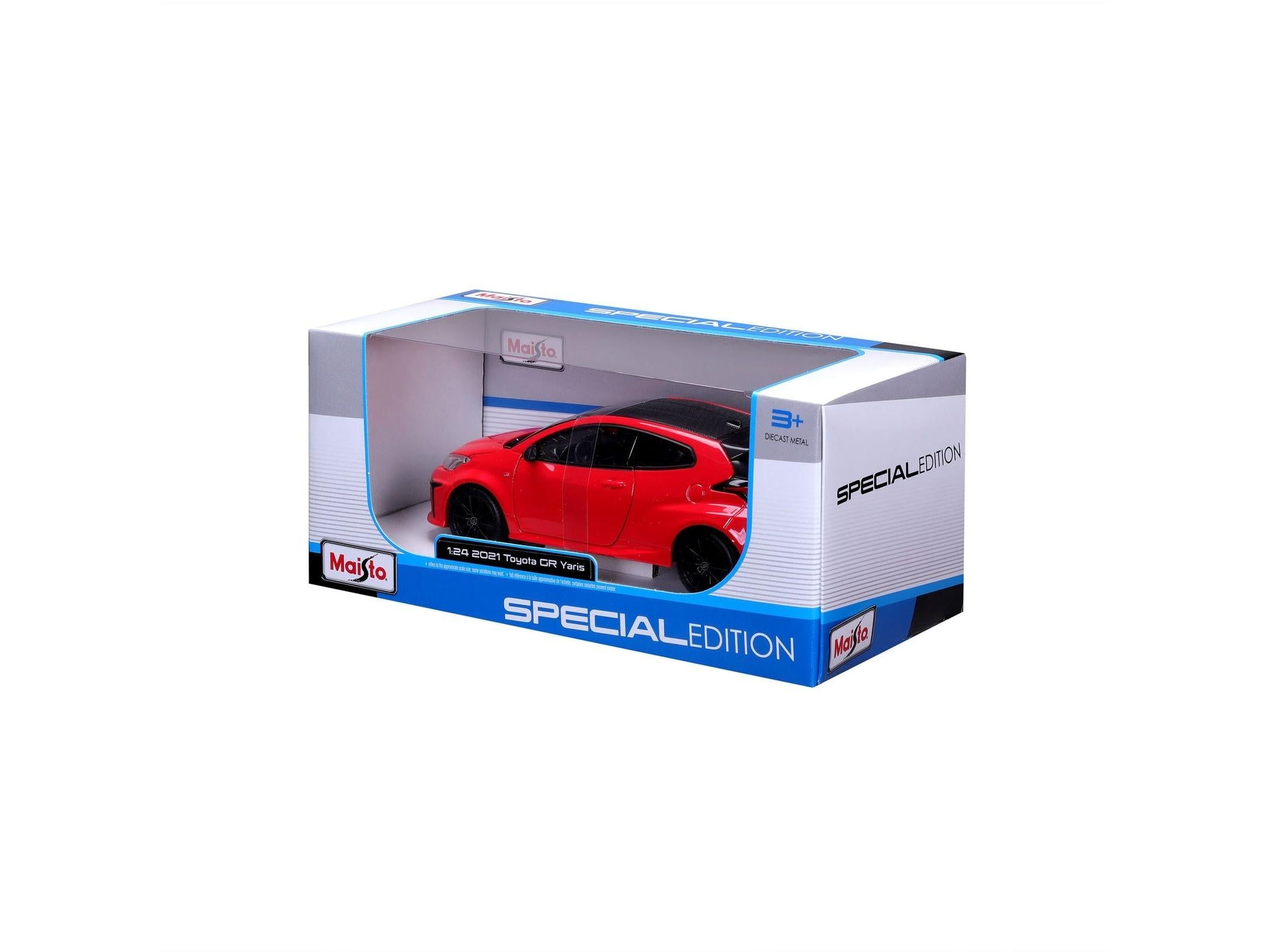 Toyota GR Yaris 2021 Red 1:24 Scale Maisto Diecast Model Car