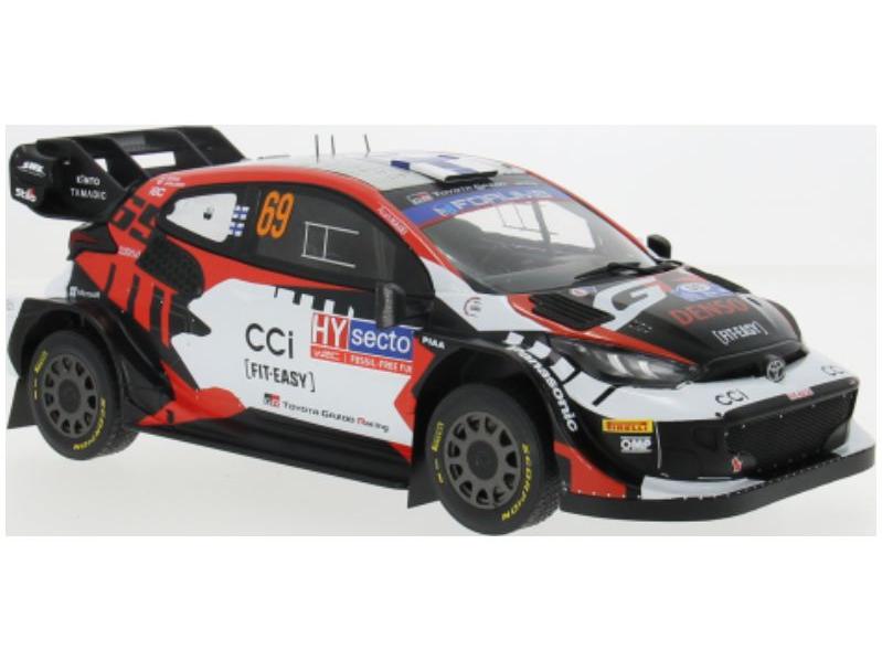 Toyota GR Yaris Rally1 Hybrid #69 Rovanpera/Halttunen WM Rally Finland 2024 1:18 Scale Diecast Model-IXO-Diecast Model Centre