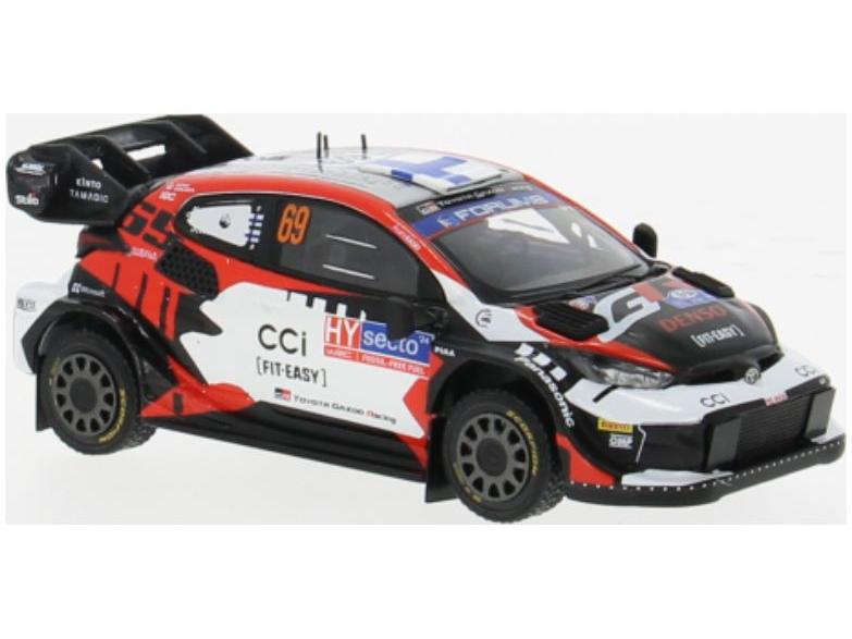 Toyota GR Yaris Rally1 Hybrid Rally WM Rally Finland 2024 #69 Rovanpera/Halttun 1:43 Scale IXO Diecast Model Car-IXO-Diecast Model Centre