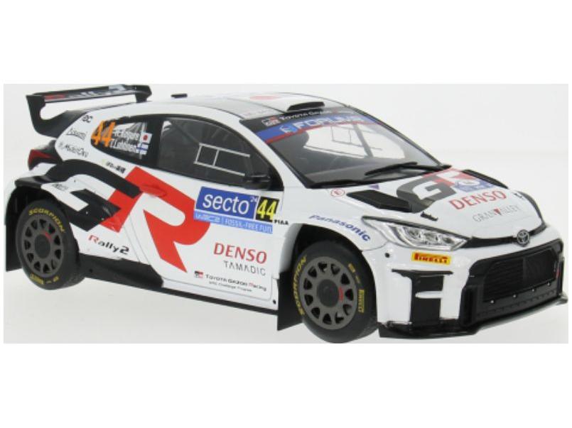 Toyota GR Yaris Rally2 #44 H.Kogure/T.Luhtinen Rally Finland 2024 1:18 Scale IXO Diecast Model-IXO-Diecast Model Centre