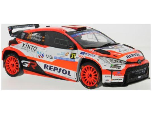 Toyota GR Yaris Rally2 Rally Islas Canaris 2025 #31 A.Cachon/A.Dumand 1:18 Scale IXO Diecast Model Car-IXO-Diecast Model Centre
