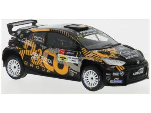 Toyota GR Yaris Rally2 Rally WM Rally Ypres 2024 #1 M.Potty/R.Herman 1:43 Scale IXO Diecast Model Car-IXO-Diecast Model Centre
