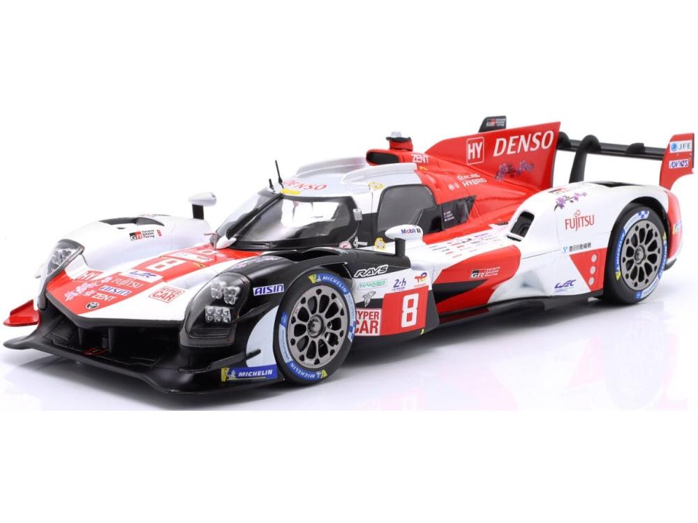 Toyota GR010 Hybrid Gazoo Racing #8 2nd 24h Le Mans 2023 Buemi/Hartley/Hirakawa 1:18 Scale Diecast Car – IXO-IXO-Diecast Model Centre