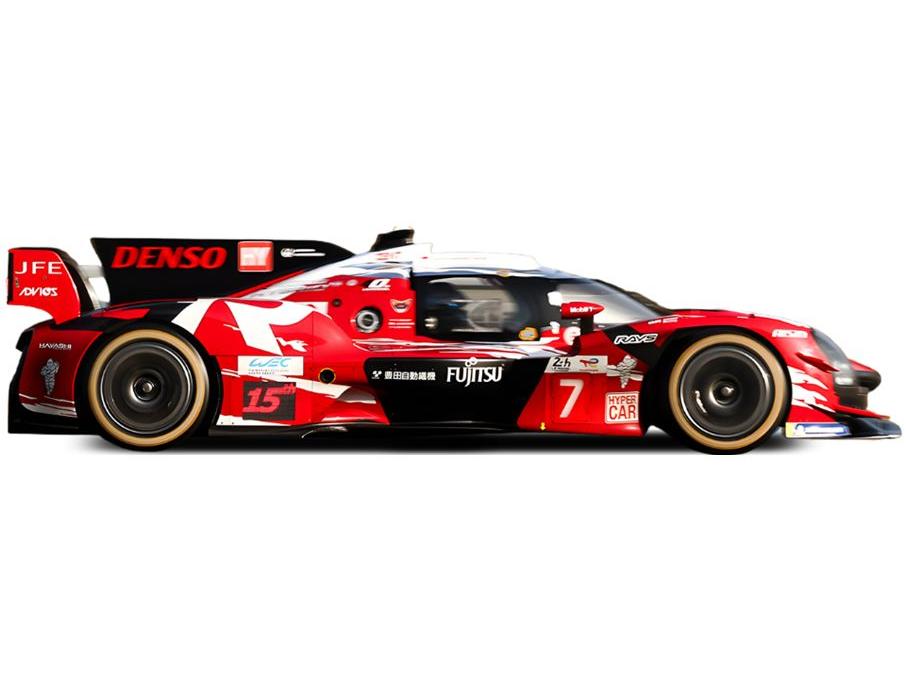 Toyota GR010 Hybrid LMDh Red Kobayashi Conway/De Vries #7 Le Mans 2025 1:18 Scale Solido Diecast Model Car-Solido-Diecast Model Centre