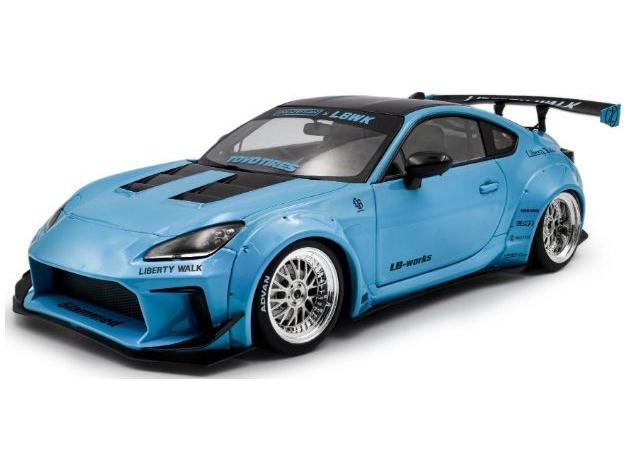Toyota GR86 2024 LBWK Body Kit Baby Blue 1:18 Scale Solido Diecast Model-Solido-Diecast Model Centre