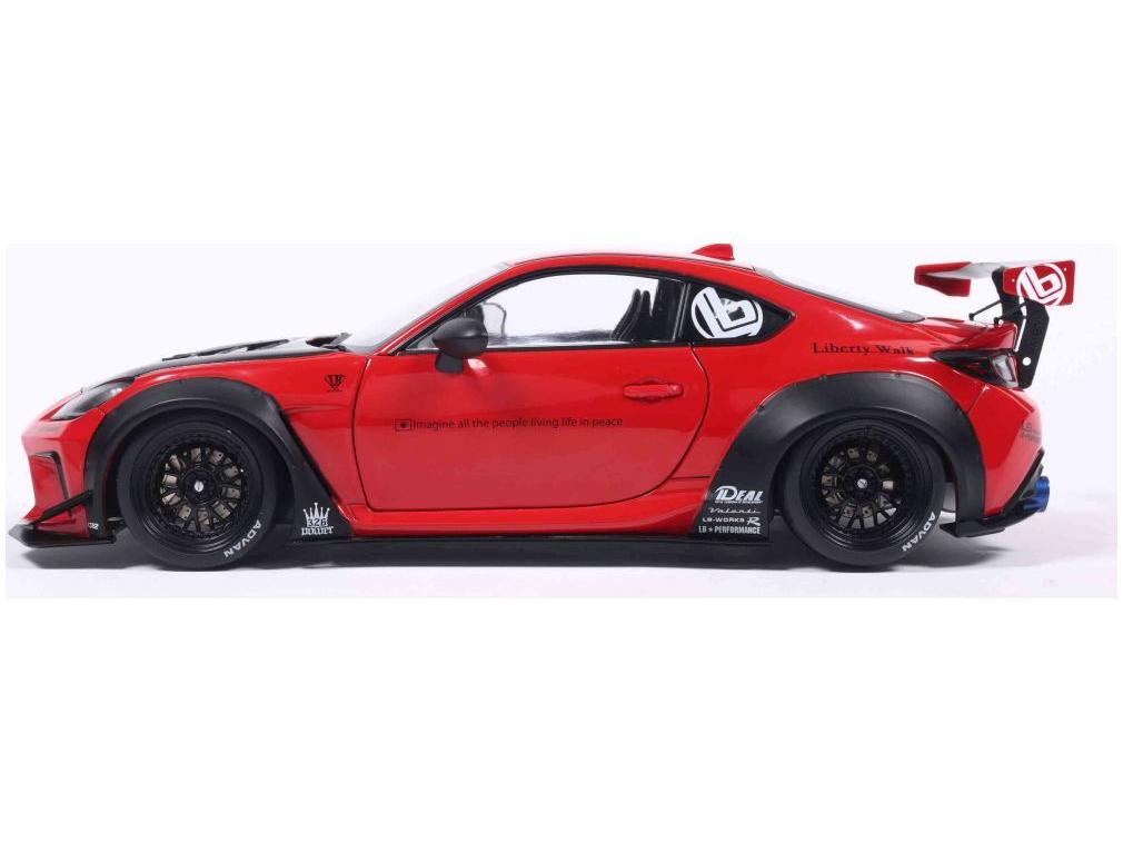 Toyota GR86 Liberty Walk Body Kit Red 2024 1:18 Scale Solido Diecast Model Car-Solido-Diecast Model Centre