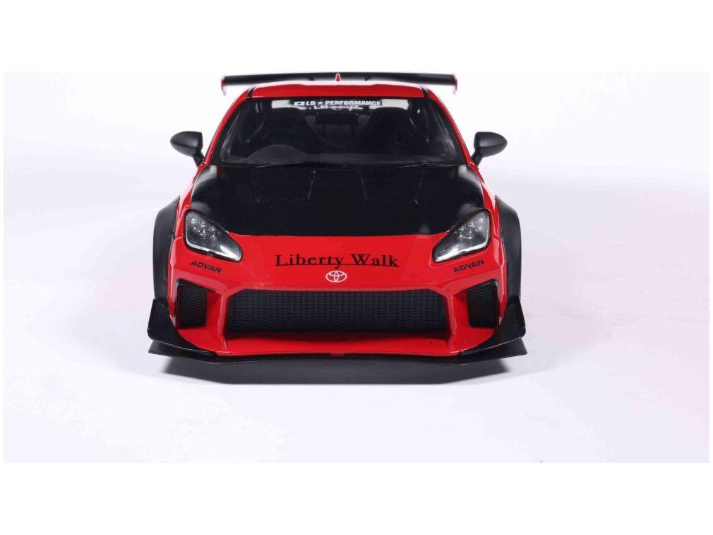 Toyota GR86 Liberty Walk Body Kit Red 2024 1:18 Scale Solido Diecast Model Car-Solido-Diecast Model Centre