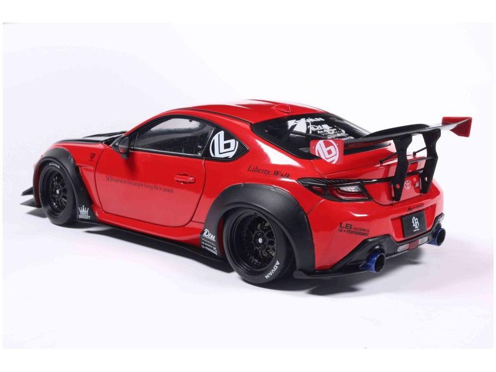 Toyota GR86 Liberty Walk Body Kit Red 2024 1:18 Scale Solido Diecast Model Car-Solido-Diecast Model Centre