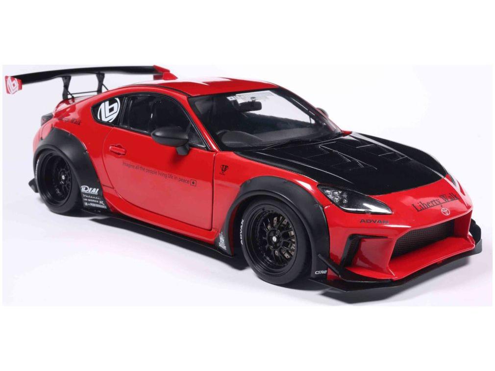 Toyota GR86 Liberty Walk Body Kit Red 2024 1:18 Scale Solido Diecast Model Car-Solido-Diecast Model Centre