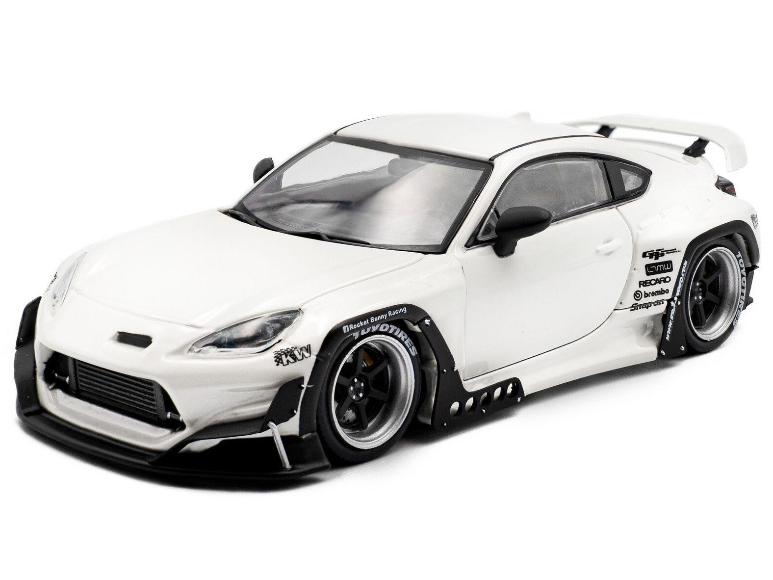 Toyota GR86 Rocket Bunny 2022 White 1:43 Scale Solido Diecast Model-Solido-Diecast Model Centre