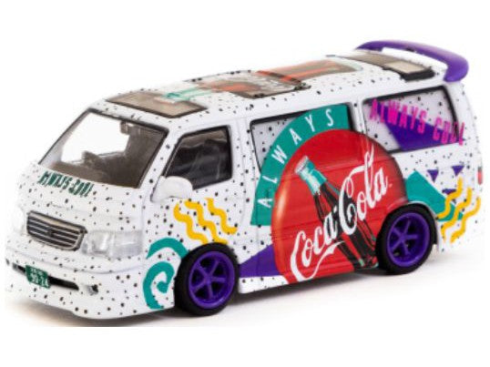 Toyota Hiace Waggon Custom Coca Cola - 1:64 Scale Model Van-Tarmac Works-Diecast Model Centre