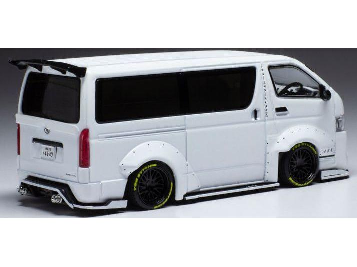 Toyota Hiace Widebody Metallic White 2018 1:43 Scale IXO Diecast Model Car-IXO-Diecast Model Centre