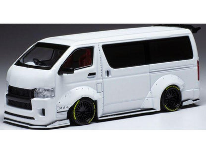Toyota Hiace Widebody Metallic White 2018 1:43 Scale IXO Diecast Model Car-IXO-Diecast Model Centre