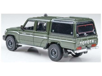 Toyota Land Cruiser Double Cab Pickup w/Canopy LC79 Military Green (RHD) 2014 1:64 Scale Paragon Diecast Model Car-Paragon-Diecast Model Centre