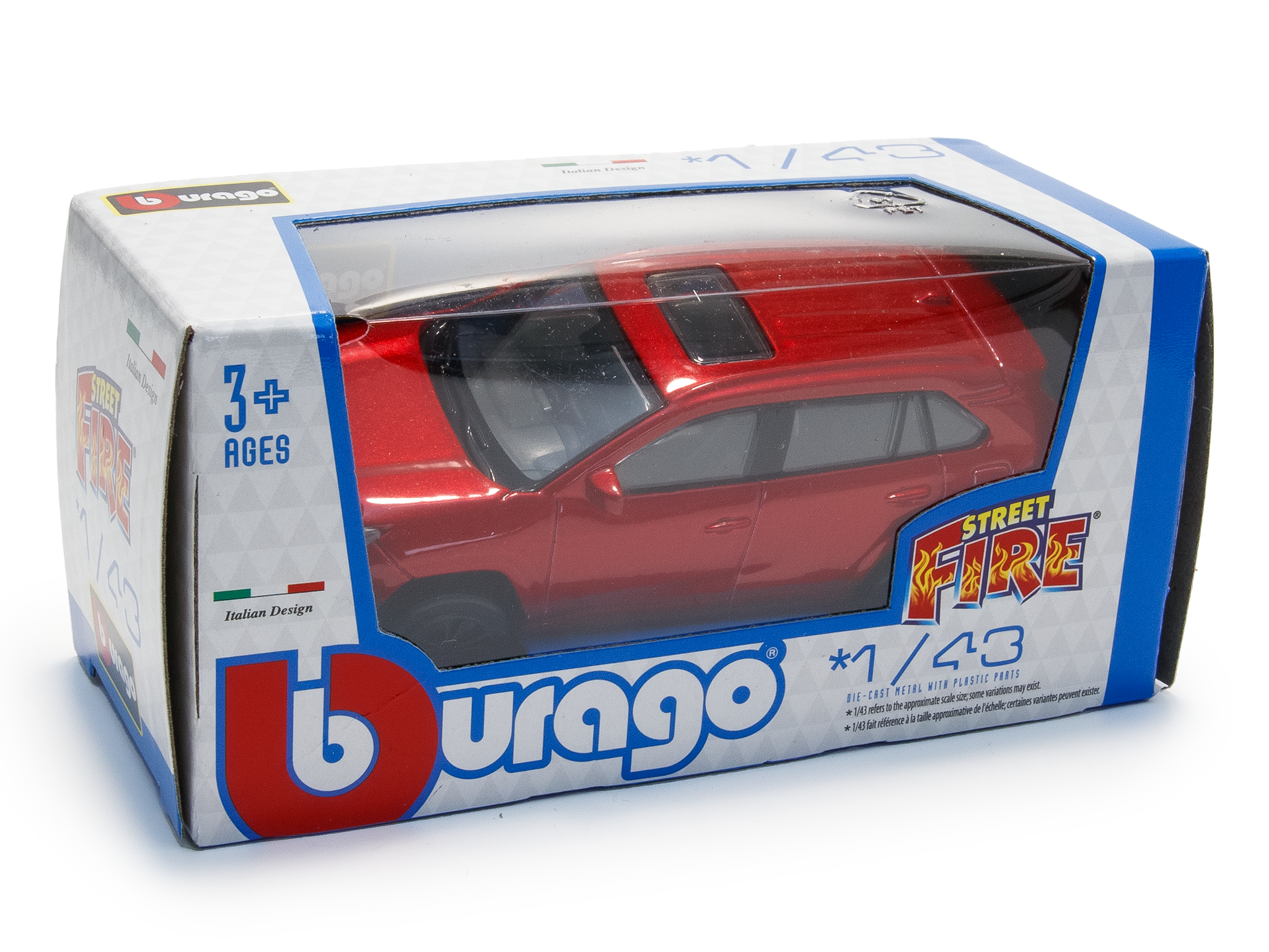 Toyota RAV4 2022 red 1:43 Scale Toy Car