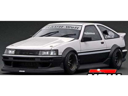 Toyota Sprinter Trueno AE86 white/black 1:24 Scale Model Car