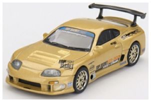 Toyota Supra (A80) Top Secret GT-300 Gold (RHD) (Blister Packaging) 1:64 Scale MINI GT Diecast Model-MINI GT-Diecast Model Centre